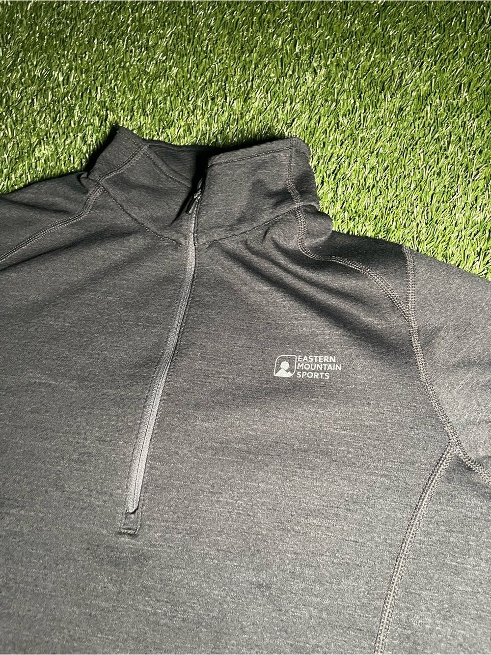 Eastern Mountain Sports Men’s Large Charcoal Black Half-Zip Performance Pullover
